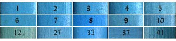 Examples of spine numbers set in Lydian